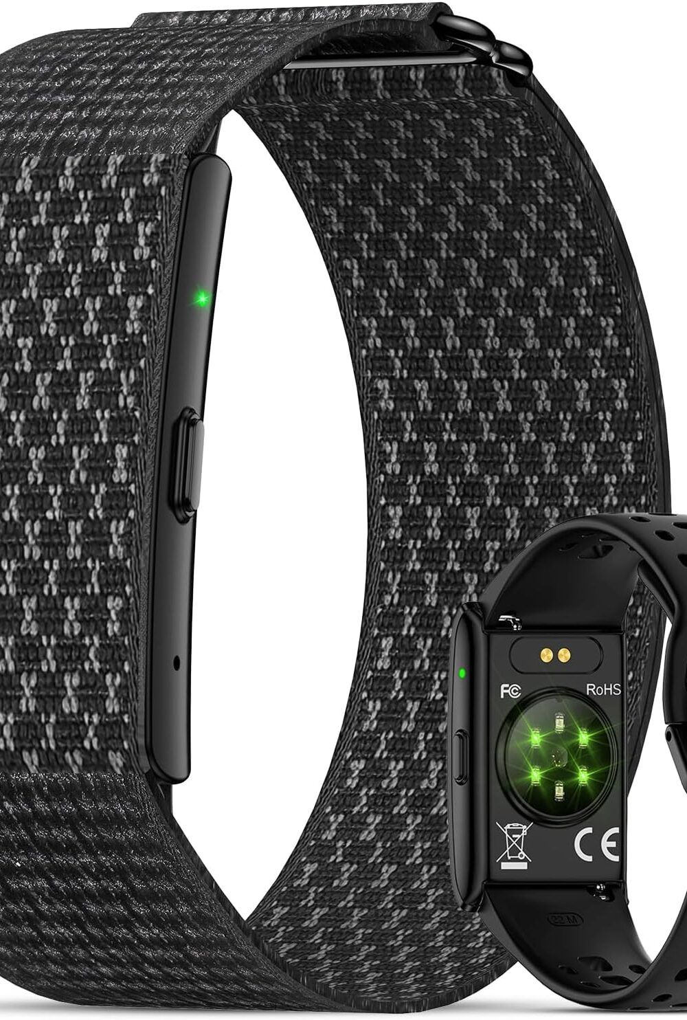 Wearable Voice Activated AI Recorder with Transcription & Fitness Tracker | Ai Transcribe & Summarize, Ai Noise Reduction, No Membership, 95% Accuracy 109 Languages, 160+ Sport Modes Fitness Tracking